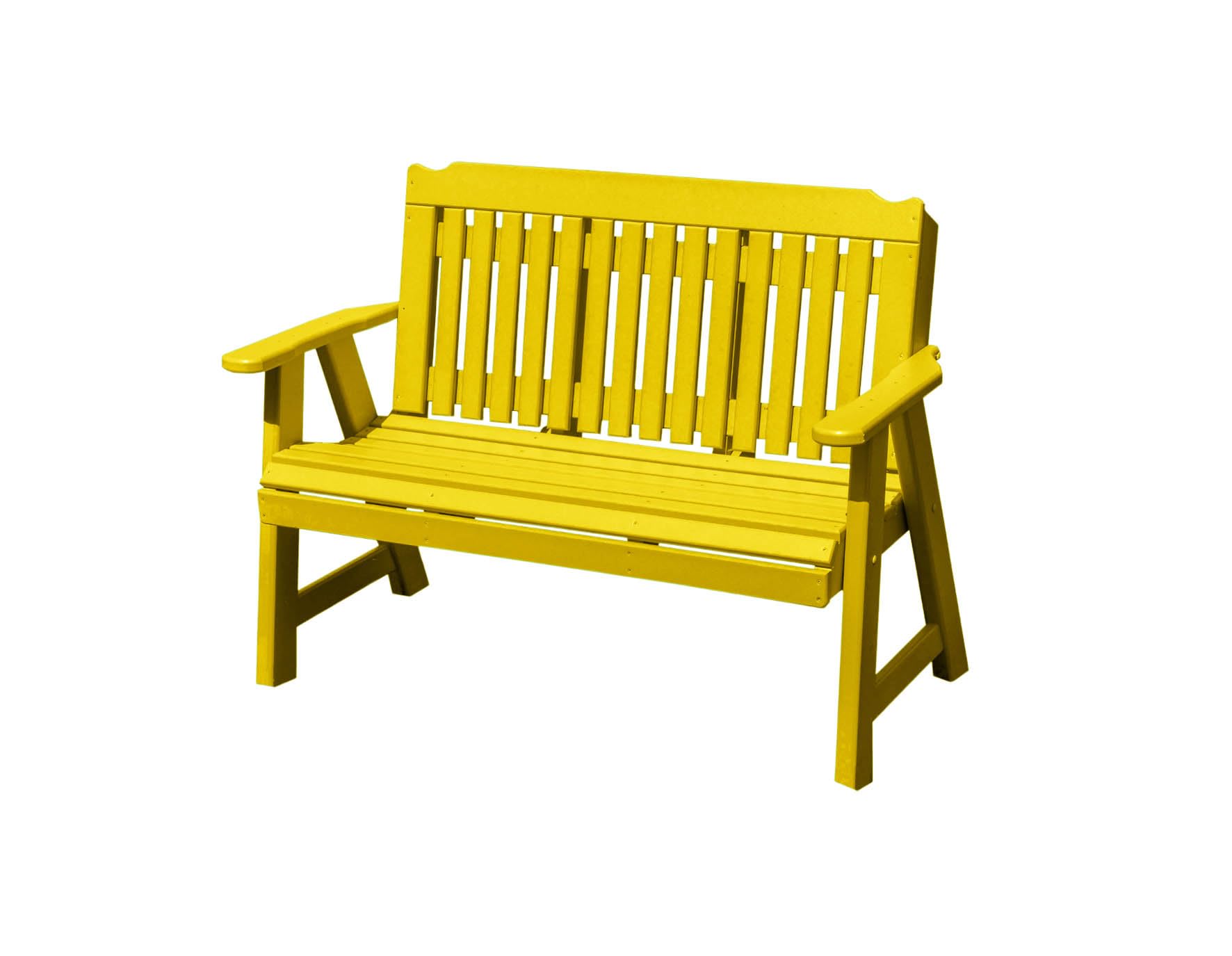 Logan Series 3-Person 5 FT Plastic Poly Lumber Wood Bench Amish Craftsmanship Made in USA HDPE with No wood fibers Memorial Patio Porch Park Church Bench Signature design 800 lbs Limit