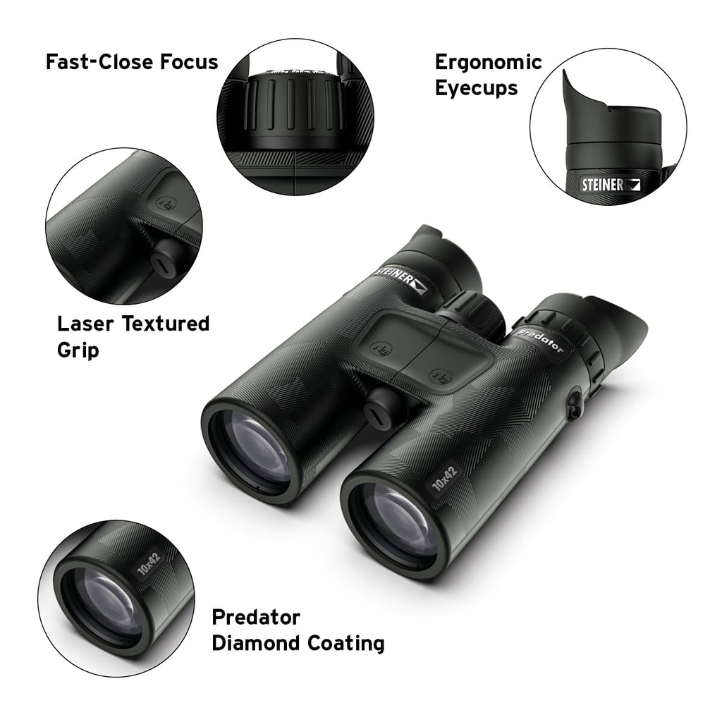 Steiner Predator Series Hunting Binoculars, 10x42 New Model