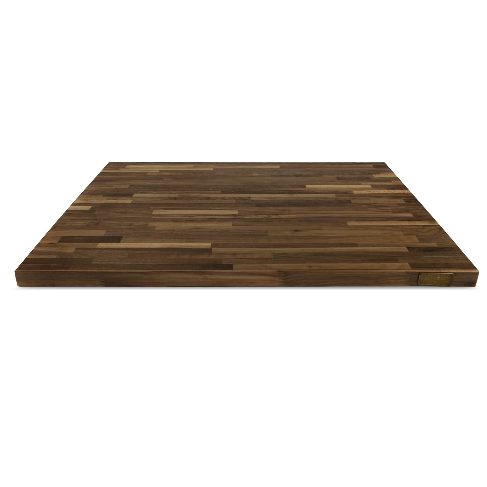 CONSDAN Butcher Block Counter Top, Walnut Solid Hardwood Countertop, Wood Slabs for Kitchen, Reversible, Both Side Polished, Prefinished with Food-safe Oil, 1.5" Thickness, 72" L x 36" W