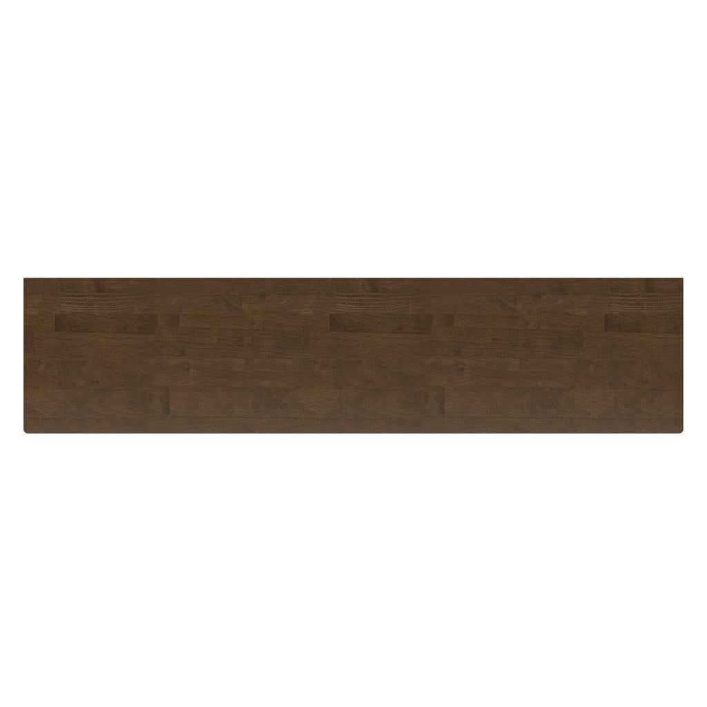 SIMPLIHOME Harper TV Stand - 72 inch Wide Solid Wood Low Media Console in Walnut Brown, Mid Century Modern Entertainment Center for Living Room for TVs up to 80 Inches with Shelf and Cord Management