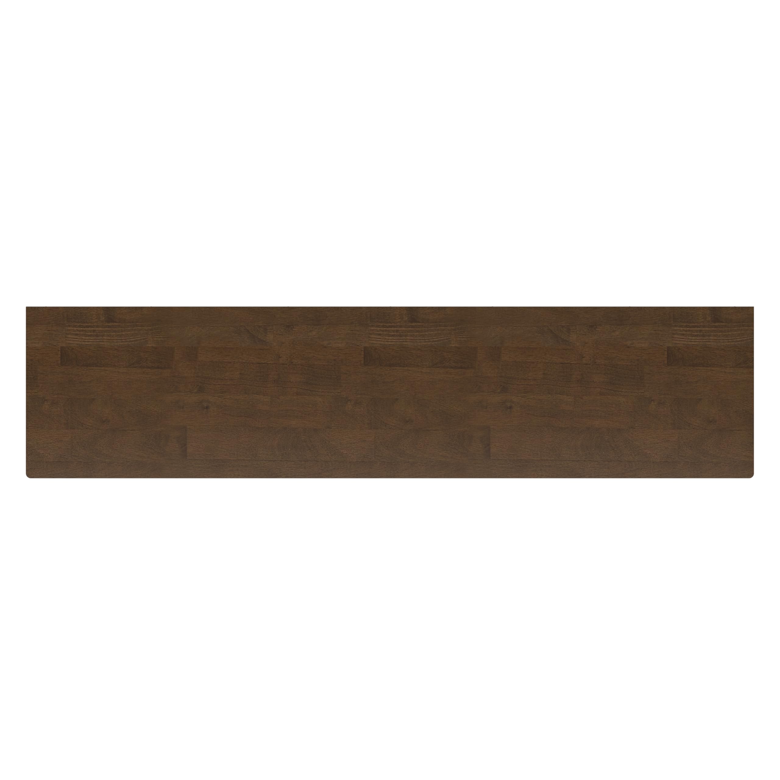 SIMPLIHOME Harper TV Stand - 72 inch Wide Solid Wood Low Media Console in Walnut Brown, Mid Century Modern Entertainment Center for Living Room for TVs up to 80 Inches with Shelf and Cord Management