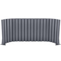 AmazingSpark 1 Pcs 48" X 10' Soundproof Room Divider Panel, Foldable Acoustic Partition Wall with Stand and Straps, Freestanding Privacy Screen for Office Study Bedroom Studio Library(Grey)