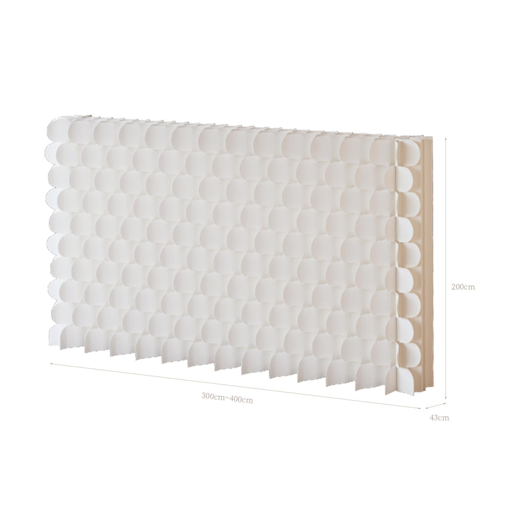 Folding Paper Room Divider Panel with Different Designs on Both Sides, Reversible Privacy Screens, Portable Partition Wall Divider for Room Separation, Suitable for Any Occasion Office Booth Salon Bar