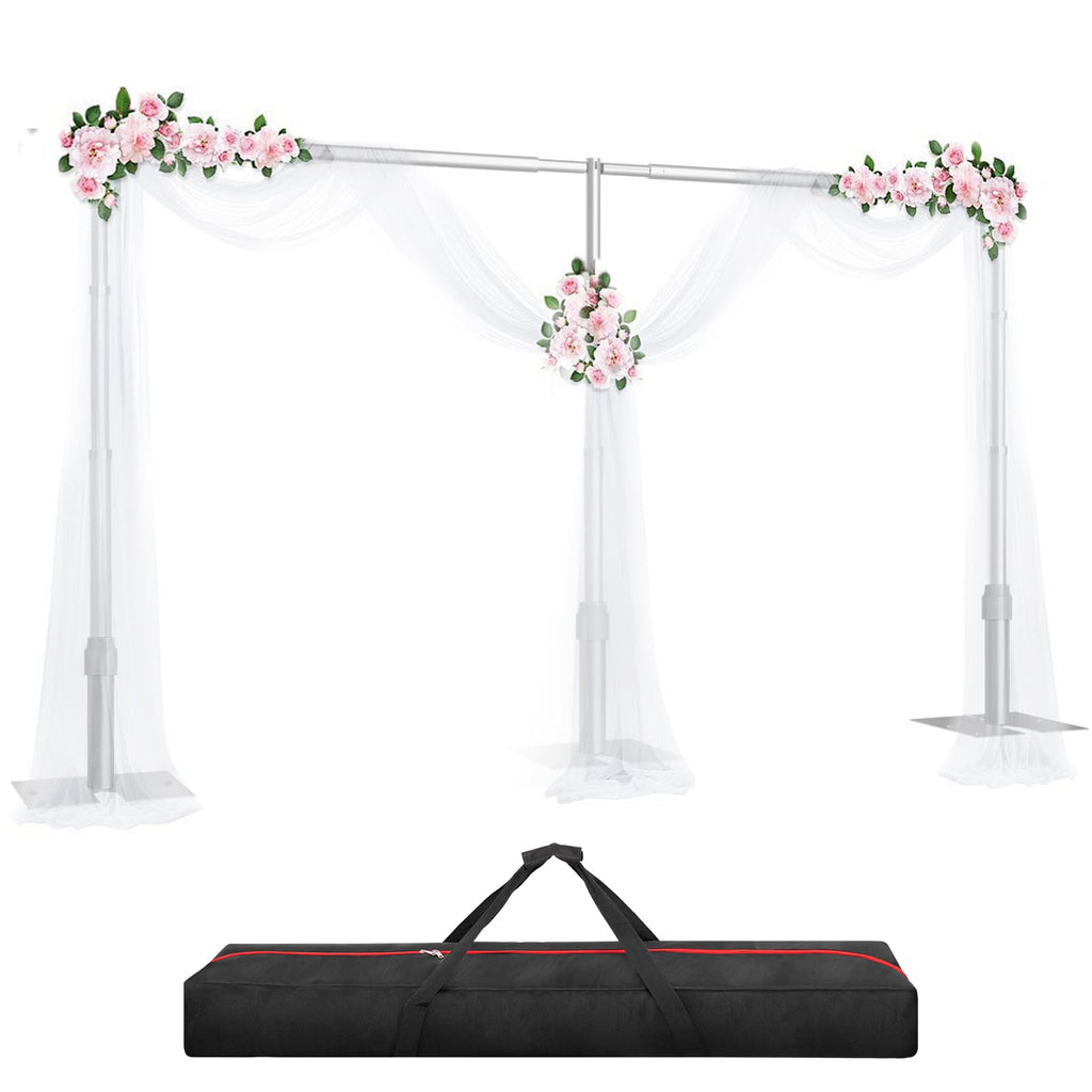 GLOSHOOTING Heavy Duty Backdrop Stand 8.9x20ft, Pipe and Drape Backdrop Stand Kit, Adjustable Metal Frame, Background Stand Backdrop for Wedding Photography Birthday Party Decorations