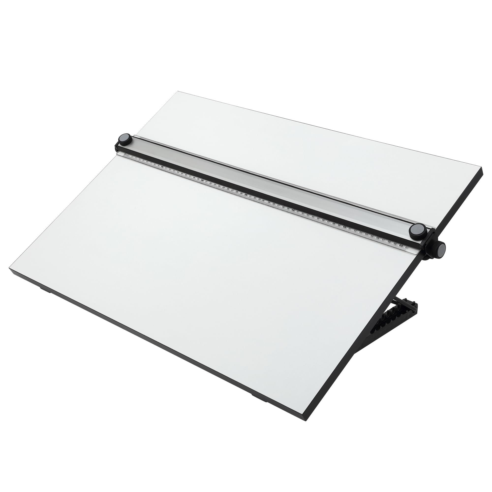 Acurit Multi-Angled 24”x36” PXB Drawing Board for Artists and Designers - Portable Tabletop Workspace, Drawing, Sketching, Drafting, Painting - Portable Laminated Surface w/Ruler & Parallel Motion Bar