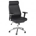 Bush Business Furniture Metropolis High Back Leather Executive Office Chair in Black