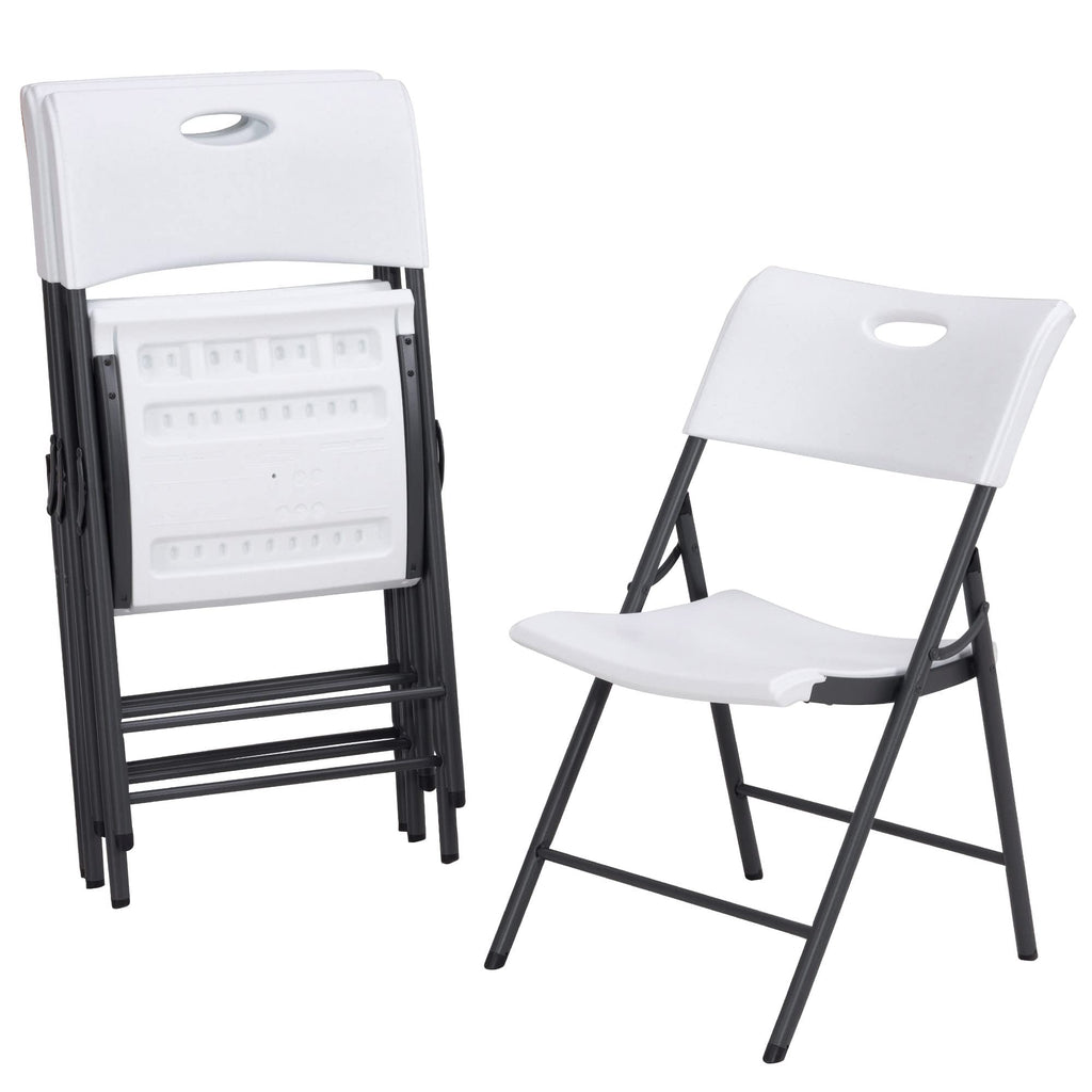 Lifetime 80739 Pack Folding Chairs, White x 4