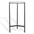 SAFAVIEH Couture Collection Marylou Black/White Marble Top Drink Table (Fully Assembled)