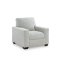 Signature Design by Ashley Ammon Urban Anti Sag Chair with Loose Seat Cushion, Light Gray