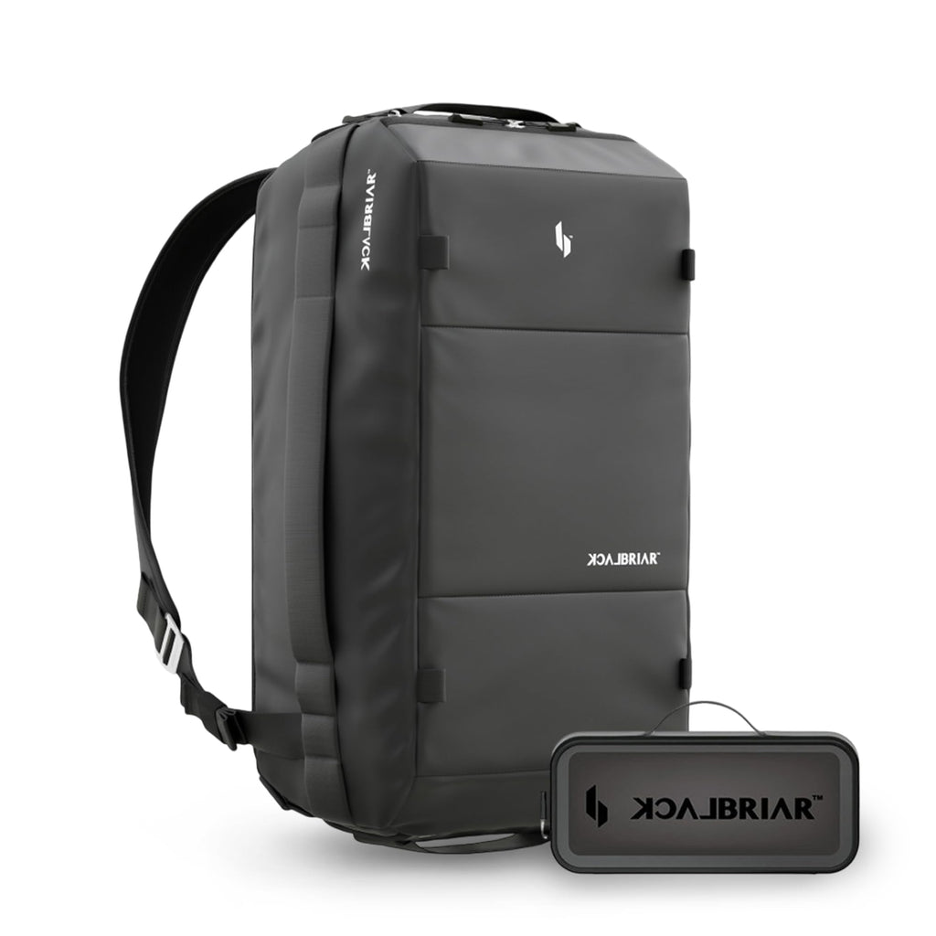 Blackbriar Range Duffel 40L Ash Black 2.0 Version, Convertible Backpack with Patented Magnetic Access, Modular S-Partition, Dual Shoe Garage | Waterproof Drycoatex™ for Tactical, Travel, Gym