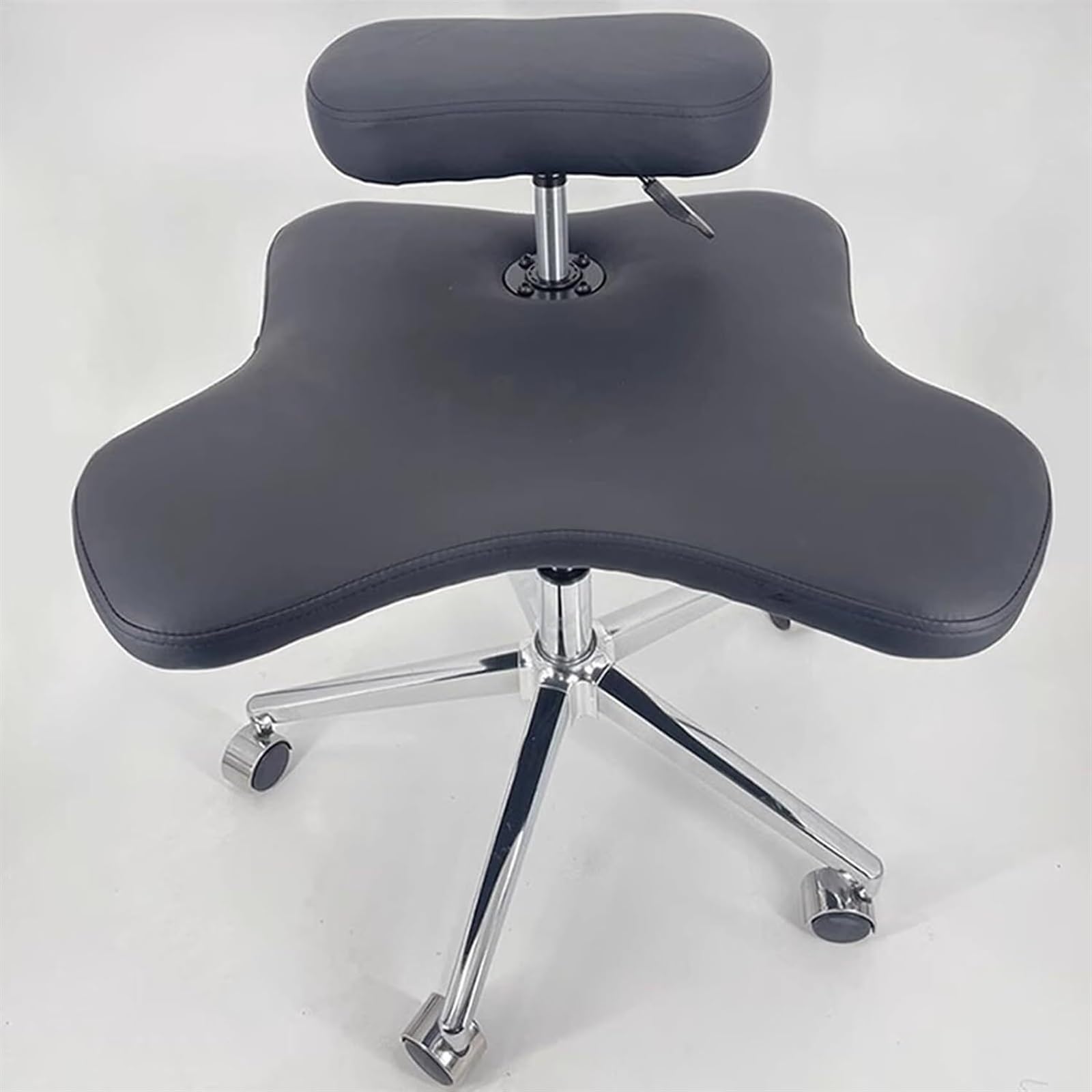 Meditation Chair,Cross Legged Chair, Meditation Chair Height Adjustable, Home Office Desk Chair, for Armless Kneeling Posture Ergonomic Chair Desk Stool(Black)