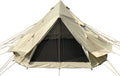 DANCHEL OUTDOOR B2 Portable Yurt with Stove Jack for All Year Living, 4 Season Bell Tent 6 Person Family Camping Glamping Party 300D Oxford Khaki,5m/16.4ft