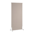Bush Business Furniture 34W x 72H Freestanding Privacy Screen in Warm Beige, Standing Office Partition with Acoustic Sound Dampening Panel