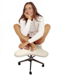 Cross Kneeling Meditation Chair，Ergonomic Office Chair Cross Legged Office Chair Swivel Kneeling Chair Ergonomic for Office, 24 x 28 Inch Wide Seat, Armless Cross Legged Stool for Home Bedro