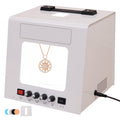 Pro Jewelry Photography Light Box Kit 3000-5500K with Adjustable Turntable, Premium Photo Studio Setup for Stunning Gemstone & Jewelry Images, Customizable Speed & Color Temperature(Tb20)