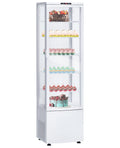 IDEALHOUSE Countertop Refrigerator, 10.9 Cu.Ft. Pastry Display Case for Bakery with LED, Frost-Free, Sliding Door, Commercial Fridge Display Case for Cafe and Restaurant, 5-Tier Design, White