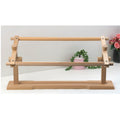 Rotated Embroidery Frame Stand, Adjustable Cross Stitch Scroll Frame, Beech Wood Quilt Frame Needlepoint Holder Floor Table Lap Stand for Stitching Sewing Craft
