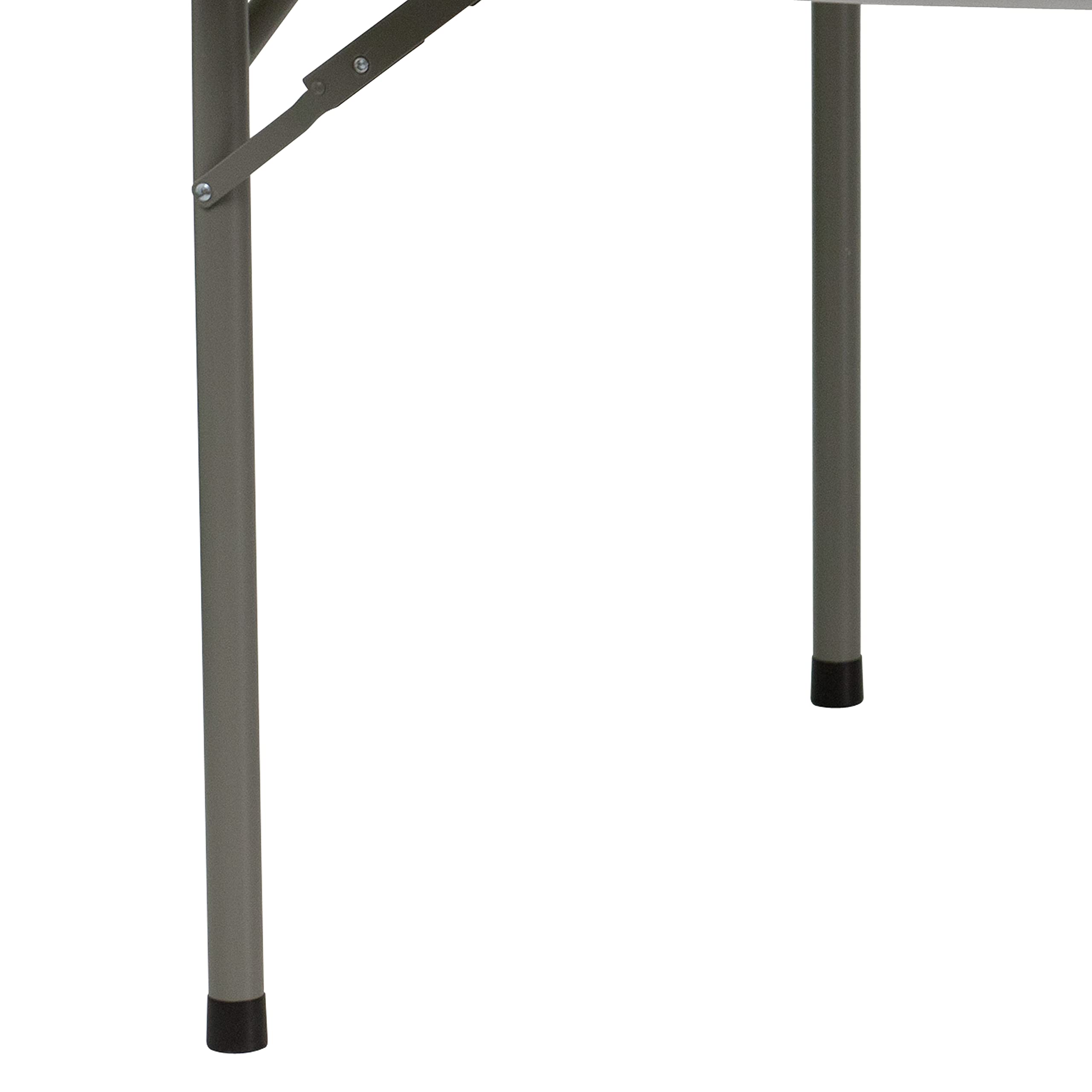 Flash Furniture Kathryn 5-Foot Round Granite White Plastic Folding Table, Commercial Grade Round Table for 8 Guests