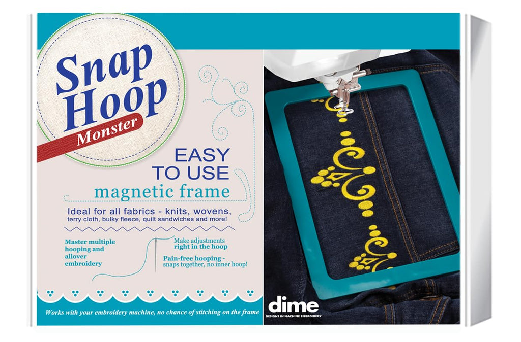 Snap Hoop Monster for Janome® M17 (5.5" x 7.9" | 140 x 200mm) Magnetic Embroidery Hoop for Machine Embroidery