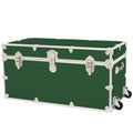 Rhino Trunk & Case Classic XXL Home Storage & College Trunk With Wheels - 36”x18”x18”, Seats 1500+ lbs, Soft-Close Lid. USA Made Secure Dorm Furniture, Organization, Steamer Style Blanket Chest