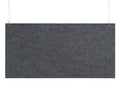 Versare Hanging SoundSorb Acoustic Baffles | Sound Dampening Material | Ceiling-Hung | Modern Design | 48" x 24" Dark Gray SoundSorb Panels