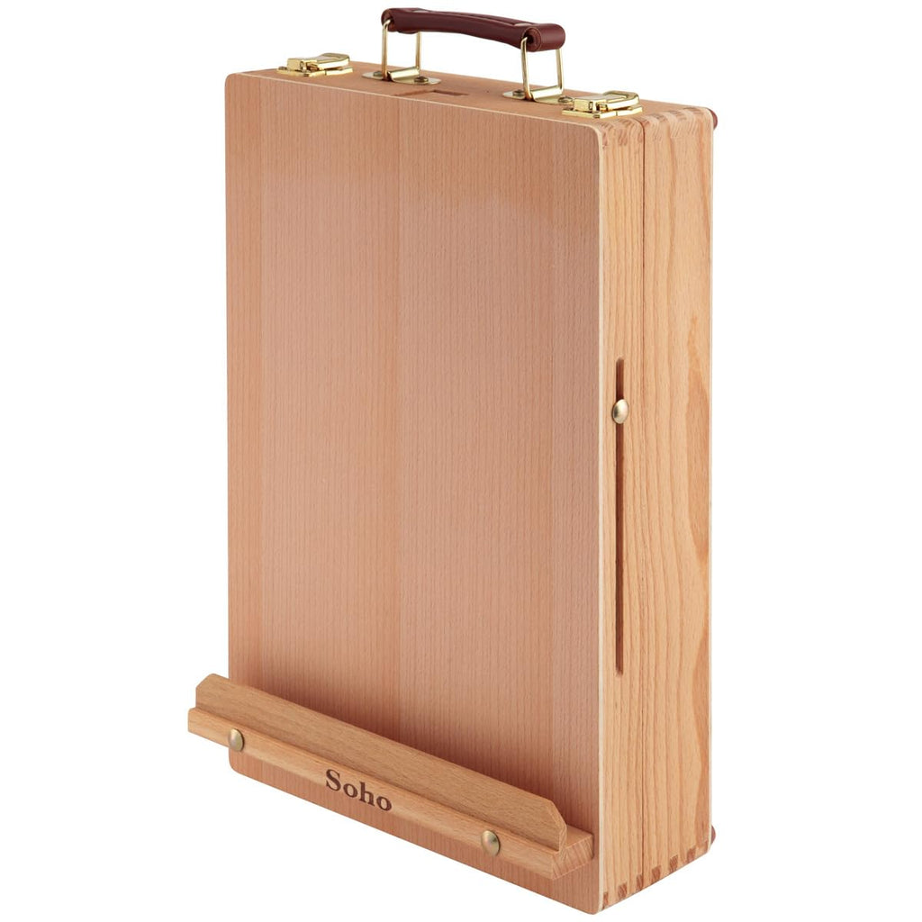 Master Artist Oil Paint Set Includes Wood Art Supply Carrying Case Sketchbox w/Easel