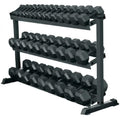 3-Tier Weight Rack for Home Gym | Heavy-Duty Weight Steel Rack for Hex Dumbbell & Freeweight Storage Organizer | Space Saving Dumbbell Storage Stand Holder for Commercial and Residential