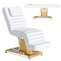 Zumic Professional Full Electrical Lift Massage Table for Esthetician with 5 Memory Foam, 3-Motors 200W Adjustable Tattoo Facial Beauty Bed with Remote Control for Podiatry Office Aesthetician
