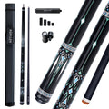 KONLLEN Carbon Fiber Pool Cue Stick 58-inch Professional Pool Sticks Set Low Deflection Pool Cue for Adults