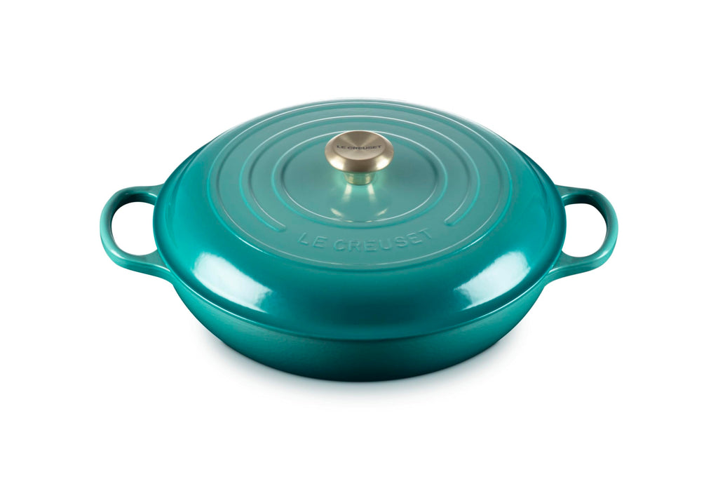 Le Creuset Enameled Cast Iron Signature Braiser, 5qt., Riviera