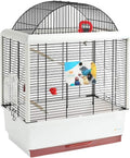 Professional Birdcage Pet Supplies Bird Carrier Gardening Decor Parrot Cages for Large Birds,Decorative Bird Cages Home Decor,Large Household Bird Cage,Luxury Budgerigar Cage(White)