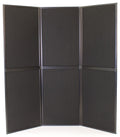 Displays2go Portable Display Panel System, Includes 6 Show Panels, Folding Design, Hook & Loop-Receptive Fabric – Black (T6PNLBK)