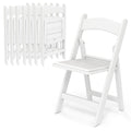 HAPPYGRILL Folding Patio Dining Chairs Set of 20, 1100 lbs Capacity Resin Padded Seats, Lightweight Portable Outdoor Chairs for Patio, Office, Weddings, Events, White (20)