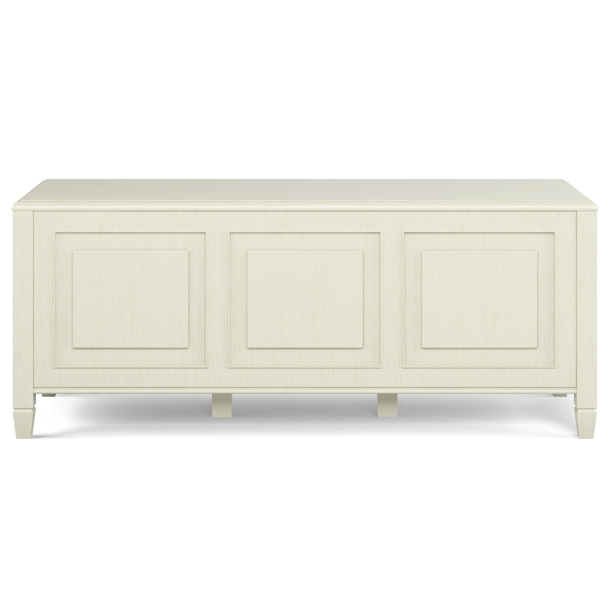 SIMPLIHOME Connaught Storage Bench - 51 inch Wide Solid Wood Trunk Bench in Antique White, Traditional Bench for Entryway with Lift-Up Lid and 3 Hidden Compartments