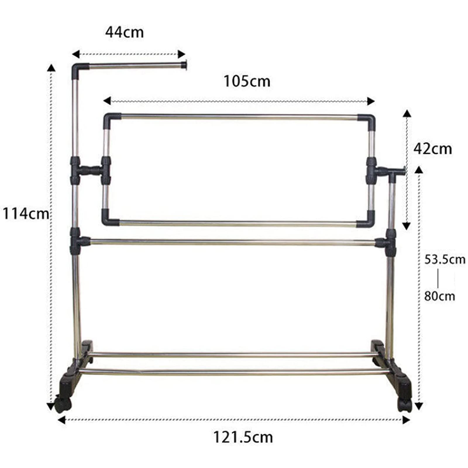 ELUKHT Adjustable Embroidery Stand with Pulley, 360°Rotated Needlework Floor Frame, Standing Embroidery Lap Table, Cross Stitch Craft Stand for Art Craft Sewing Holder
