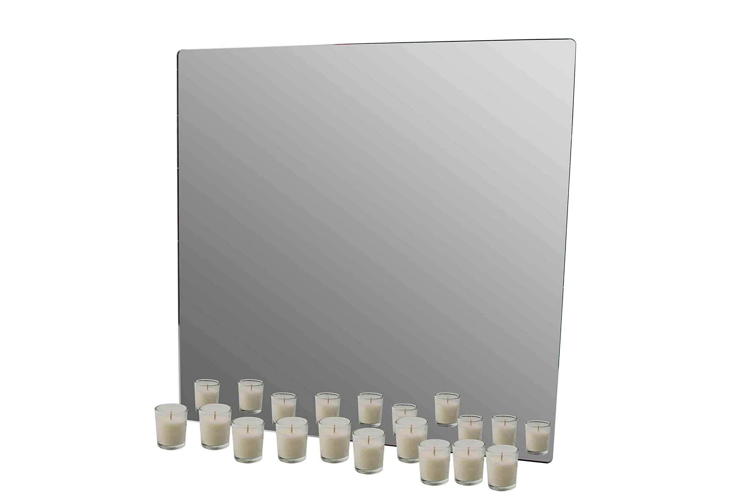 Marketing Holders Acrylic Mirror Sheet 24" x 24" Square Wall Plaque or DIY Pack of 6 Camper Workout Center Farm Dance Studio Safer Than Glass Light Weight Plastic
