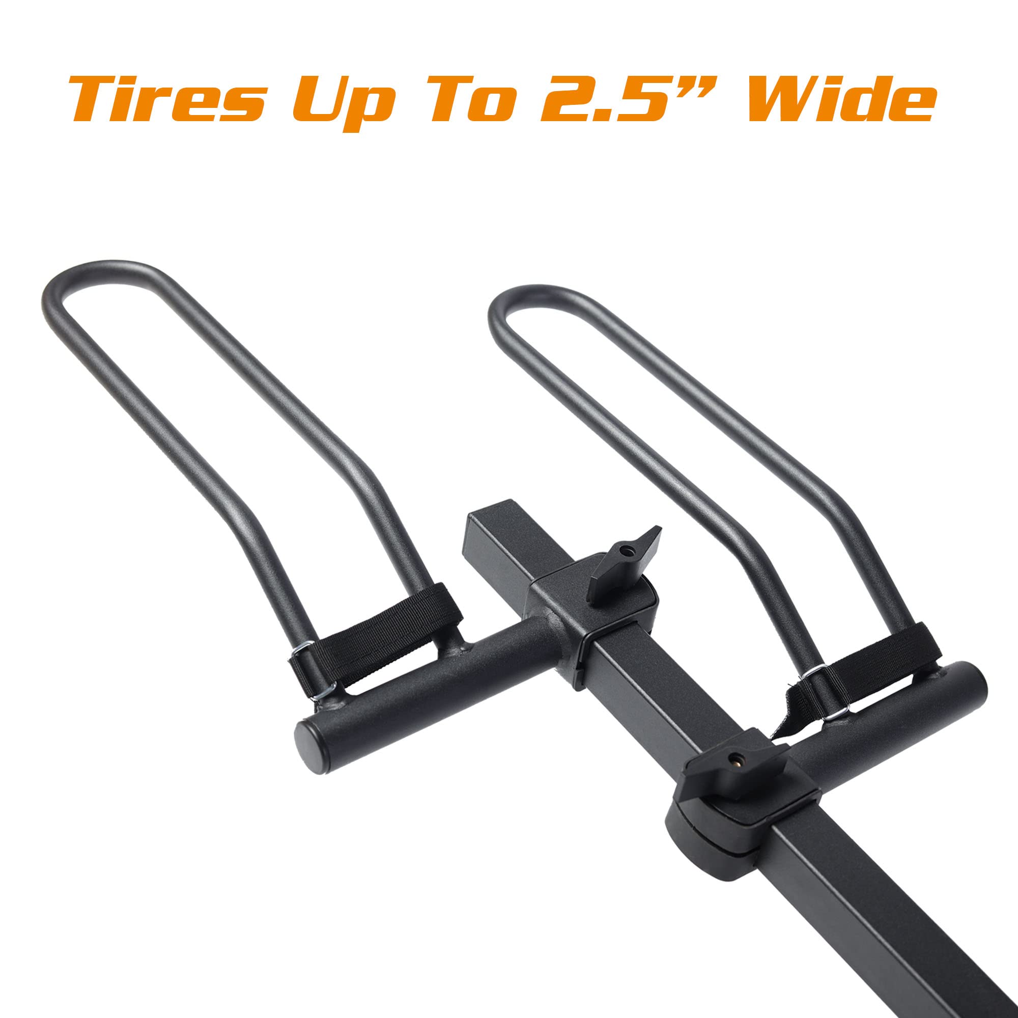 Young 4-Bike Rack Hitch Mount Platform Style Carrier for Cars Trucks SUVs Minivans with 2" Hitch Receiver, 4 Bikes X 40 lbs (160 lbs Total) Load Capacity for 2" Receiver