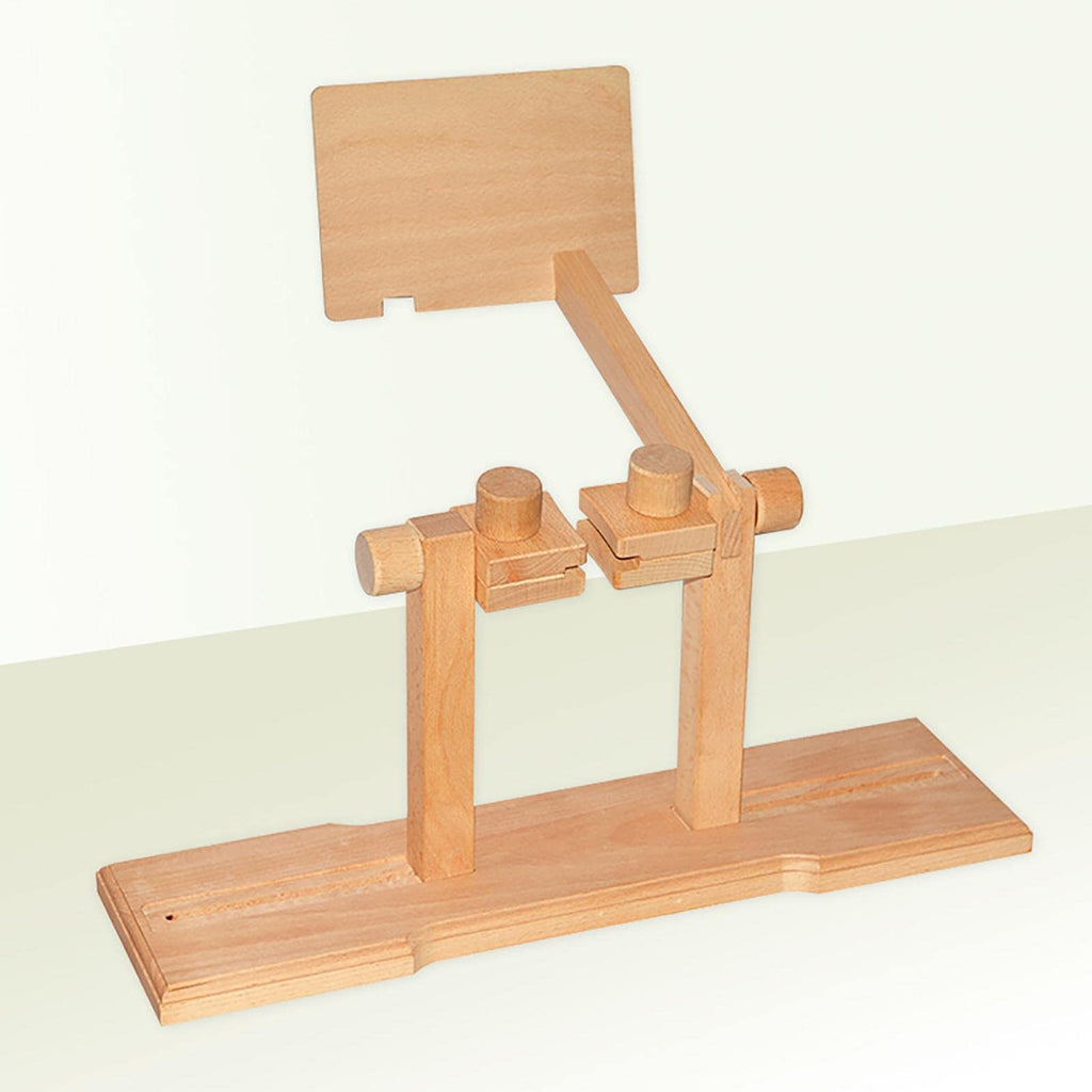 Embroidery Hoop Stand - Wooden Cross-Stitch Frame?Holder Floor Stand | Size Adjustable Hands-Free Desktop 360 Degrees Rotating Embroidery Stands for Hand Work