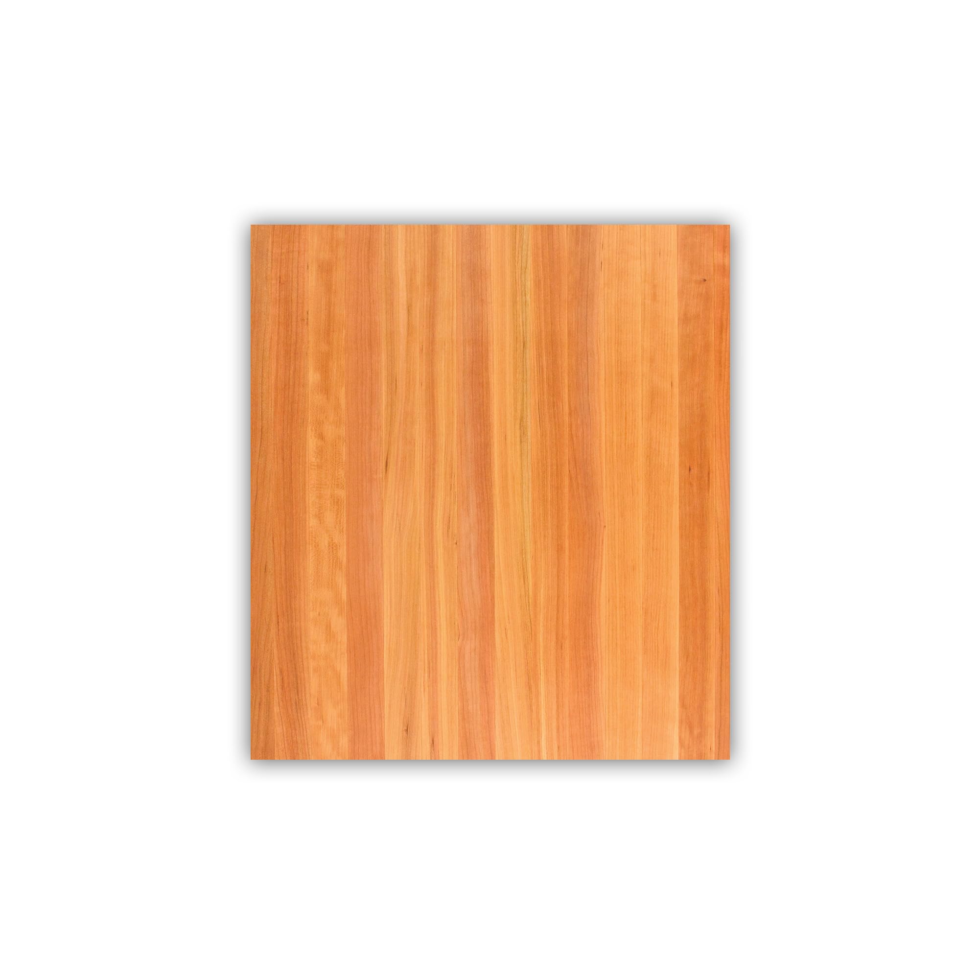 John Boos Rectangular Wooden Blended Cherry Counter & Island Top Cutting Board 24”x25” – 1.5” Thick, 25-lb Non-Reversible Countertop Butcher Block with Eased Edges & Edge-Grain – Made in the USA