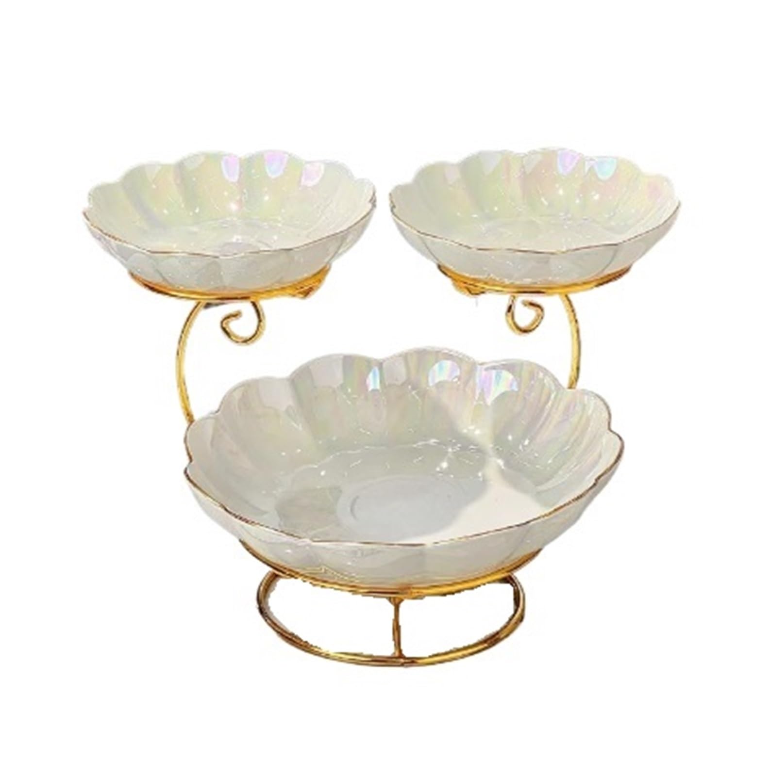 uP9sF2mD cake stands A Luxurious Multi-tiered Cake Stand, Perfect For Displaying Snacks And Pastries dessert stands(Large)