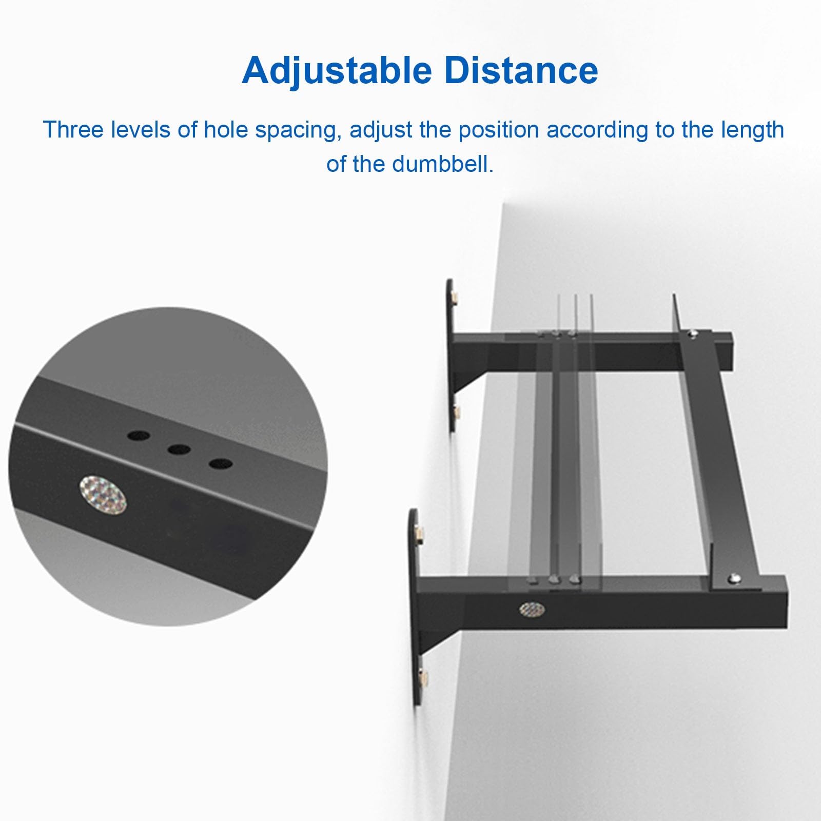 CVGfko Adjustable Dumbbell Display Rack Only, Black Weight Storage Organizer Holder, Commercial Retail Store Fitness Room Studio Use