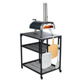 ooni Medium Modular Outdoor Table - 31x22x35 Inch Stainless Steel Pizza Oven Stand, Barbecue Cart, Outdoor Pizza Station