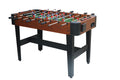 ComeWay 48'' Soccer Table, Large Size Foosball Game Table for Adult, Football Table with Cup Hloders & Sturdy Leg for Game Rooms & Parties, Classic Brown