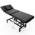 Dolonm 2 Motors Electric Massage Table, Hydraulic Electric Lift Adjustable Waist and Height Lifting Functions for Treatment, Physical Therapy, Spinal Massage, Facial Spa, Waxing, Tattooing - Black