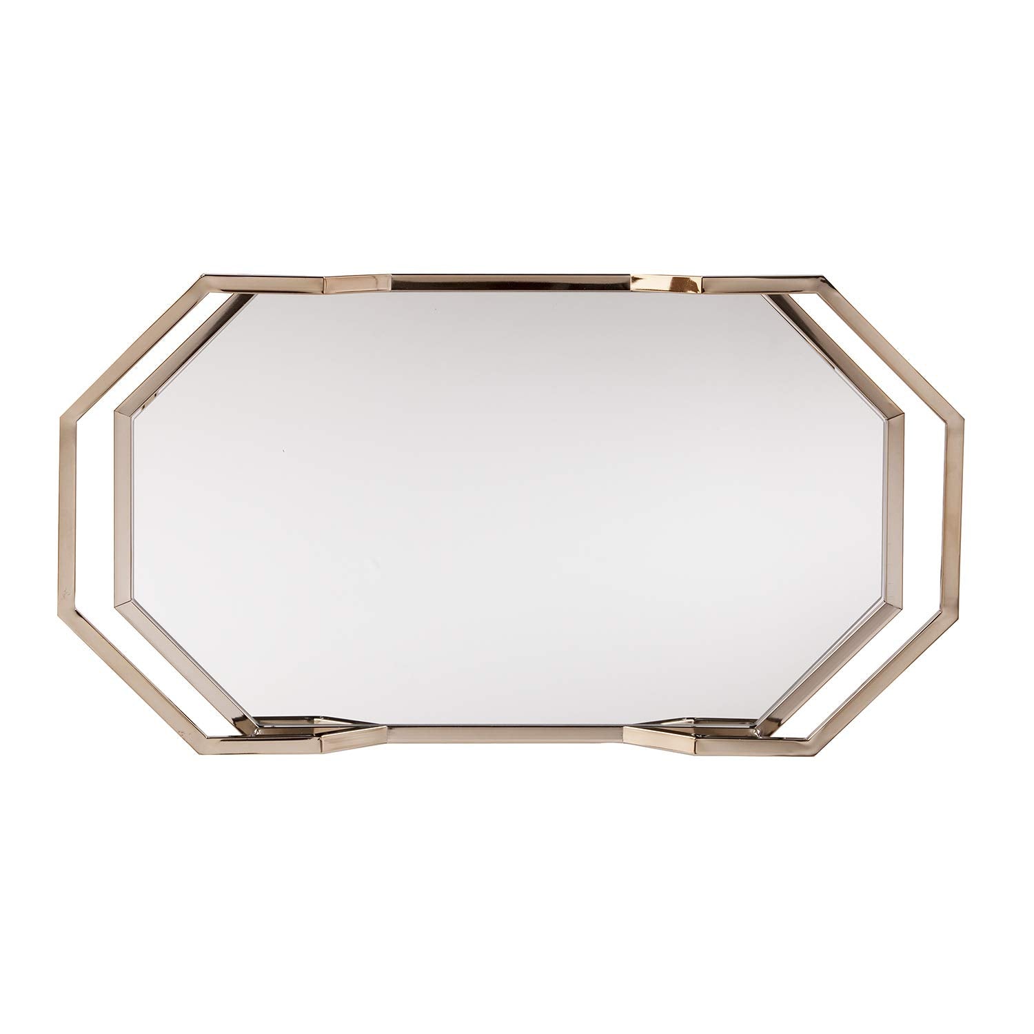 SEI Furniture Ari Art serving cart, Champagne with mirror (AMZ1102ZH)