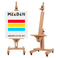 MEEDEN Large Art Easel for Painting: Solid Beech Wood Heavy Duty Artist Easel for Adults Beginner Painters - Professional Painting Easel with Tilts Flat can Holds Canvas Art Up to 71" for Art Studio