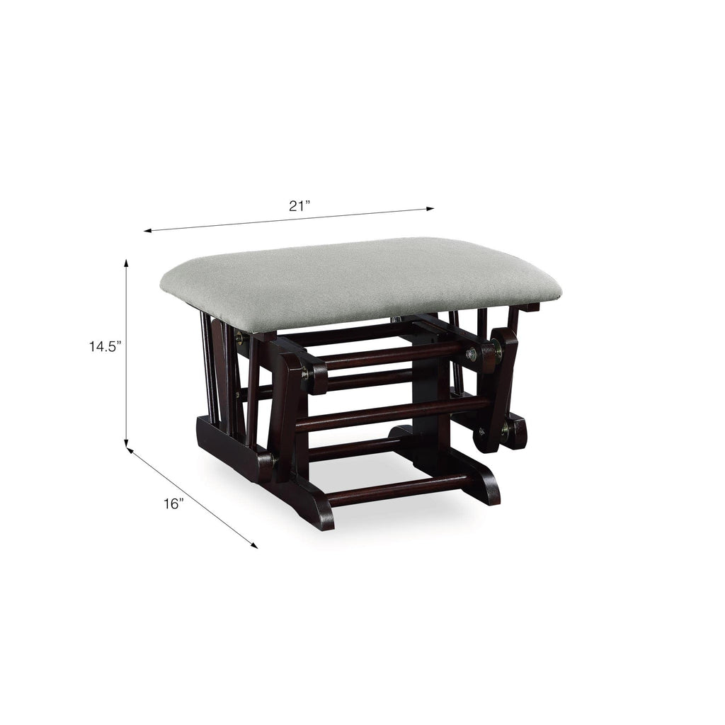 Baby Relax Huntington Nursery Glider & Ottoman, Espresso