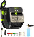 5500 Wall Mounted Pressure Cleaner with 66FT Retractable Hose for Car/Driveway(Black)