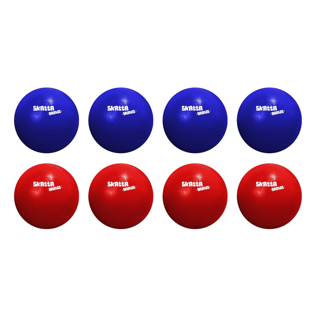 Skatta Games Skatta Ball Premium Yard Game Set - Outdoor Bocce and Shuffleboard Hybrid Lawn Play for Adults & Family - Weatherproof Backyard Beach Activity Kit with 2 Target Boards, 8 Rolling Balls