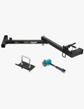 Young 250 lbs Heavy Duty Swing Away Hitch Adapter for Bike Rack & Cargo Carrier, Pre-Assembled 2" Hitch Extender